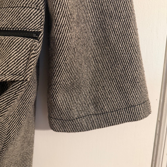 NWT Anthropologie Tulle herringbone Jacket Pink lined women L - Picture 3 of 9